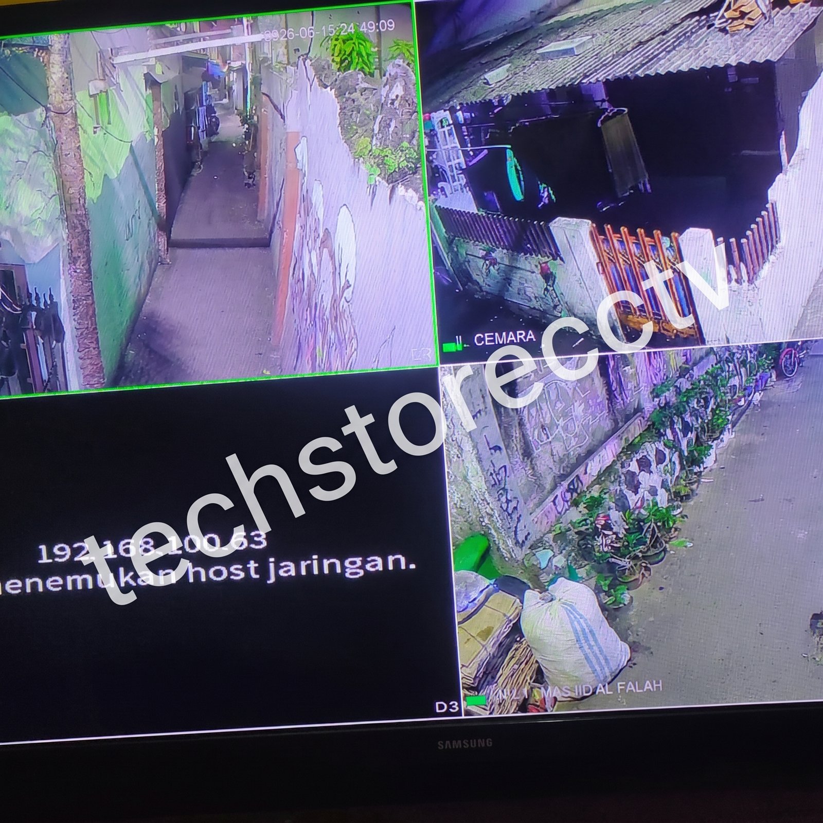 INSTALASI CCTV 3 CHANNEL