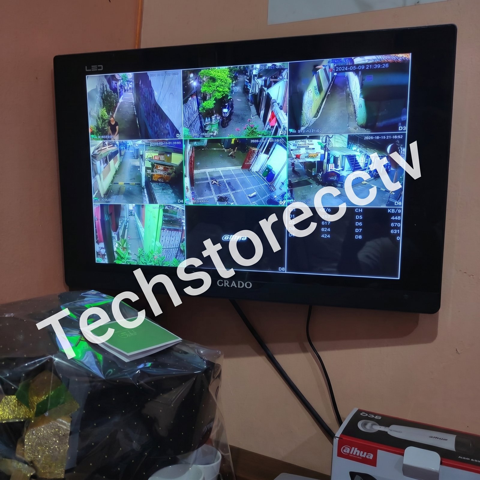 INSTALASI CCTV 7 CHANNEL